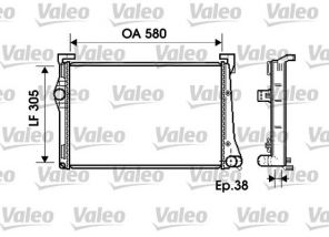 Valeo 734361 - Chladič vody -