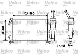 Valeo 734362 - Chladič vody -