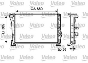 Valeo 734364 - Chladič vody -