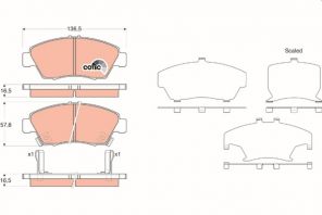 TRW GDB3375 - Brzdové platničky -