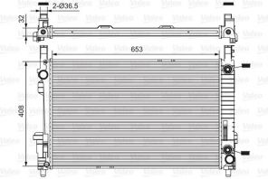 Valeo 734378 - Chladič vody -