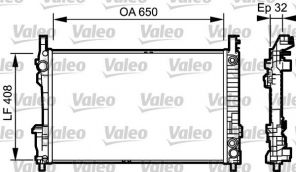 Valeo 734379 - Chladič vody -