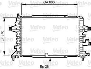 Valeo 734380 - Chladič vody -