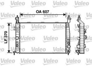 Valeo 734385 - Chladič vody -