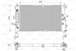 Valeo 734386 - Chladič vody -
