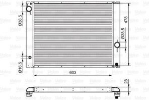 Valeo 734396 - Chladič vody -