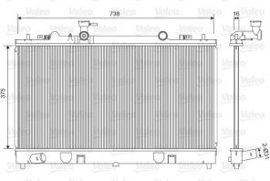 Valeo 734410 - Chladič vody -