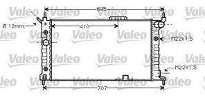Valeo 734429 - Chladič vody -