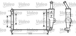 Valeo 734459 - Chladič vody -