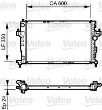 Valeo 734464 - Chladič vody -