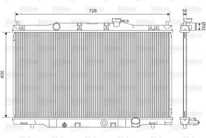 Valeo 734476 - Chladič vody -