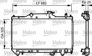 Valeo 734491 - Chladič vody -