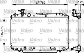 Valeo 734493 - Chladič vody -