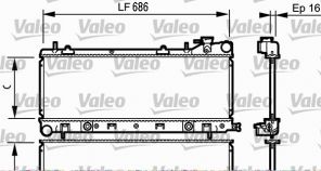 Valeo 734577 - Chladič vody -