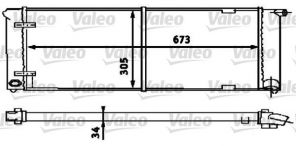 Valeo 734586 - Chladič vody -