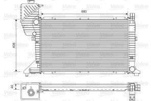 Valeo 734689 - Chladič vody -