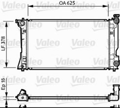 Valeo 734712 - Chladič vody -