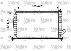Valeo 734714 - Chladič vody -