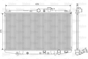 Valeo 734716 - Chladič vody -