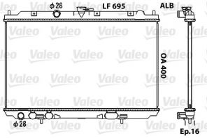 Valeo 734729 - Chladič vody -