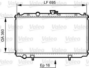 Valeo 734736 - Chladič vody -