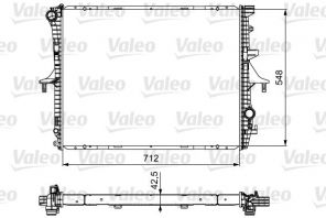 Valeo 734740 - Chladič vody -
