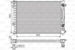 Valeo 734753 - Chladič vody -