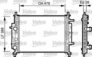 Valeo 734768 - Chladič vody -
