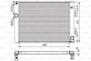 Valeo 734897 - Chladič vody -