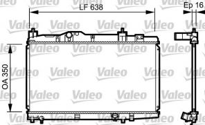 Valeo 734916 - Chladič vody -