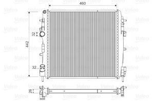 Valeo 734922 - Chladič vody -