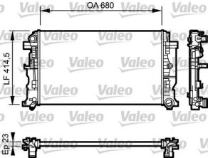 Valeo 734927 - Chladič vody -