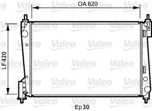 Valeo 735040 - Chladič vody -