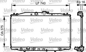 Valeo 735050 - Chladič vody -
