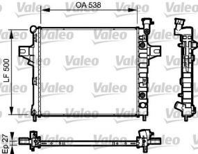 Valeo 735051 - Chladič vody -