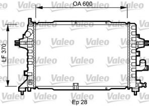 Valeo 735080 - Chladič vody -