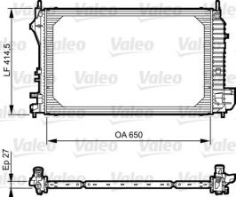 Valeo 735083 - Chladič vody -