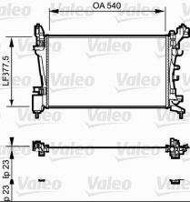 Valeo 735097 - Chladič vody -