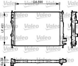 Valeo 735114 - Chladič vody -