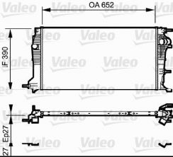 Valeo 735182 - Chladič vody -