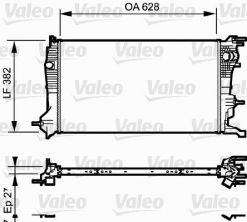 Valeo 735185 - Chladič vody -