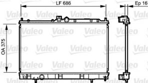 Valeo 735198 - Chladič vody -