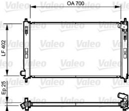 Valeo 735200 - Chladič vody -