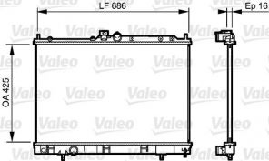 Valeo 735201 - Chladič vody -