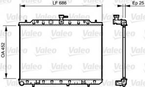 Valeo 735206 - Chladič vody -