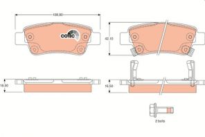 TRW GDB3446 - Brzdové platničky -