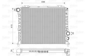 Valeo 811068 - Chladič vody -