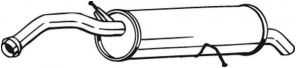 Bosal 135-093 - Zadný tlmič -