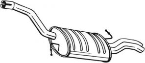 Bosal 233-145 - Zadný tlmič -