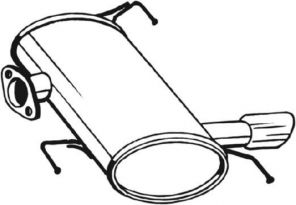 Bosal 247-009 - Zadný tlmič -